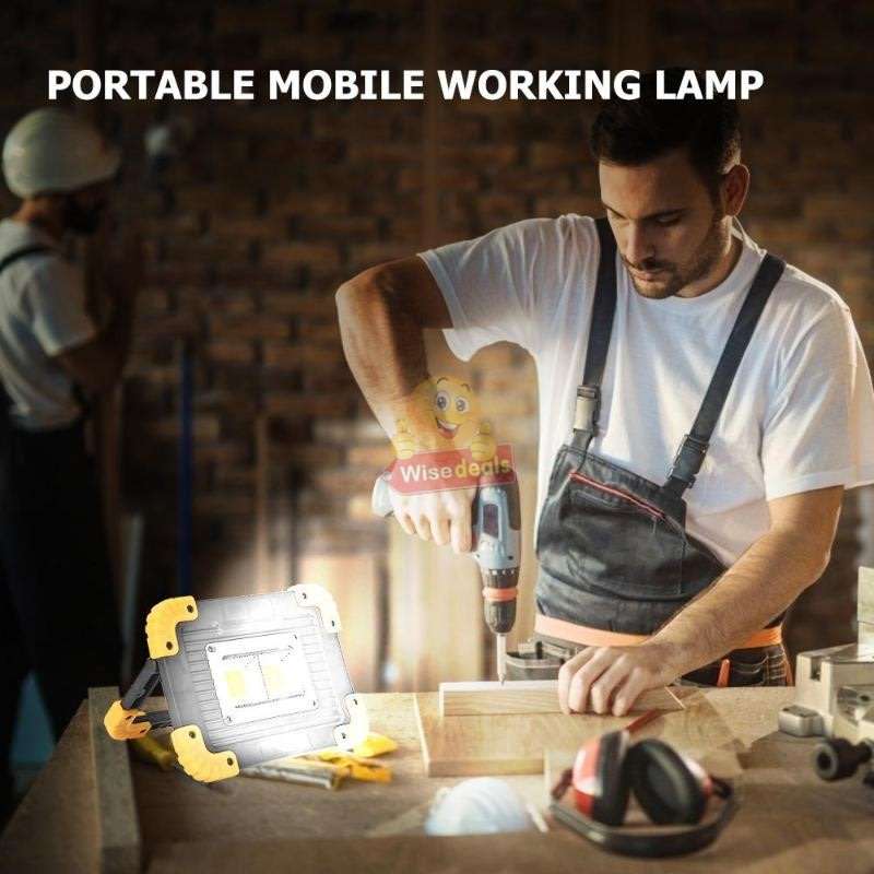 Portable Super Bright COB Working Lamp, use as Power bank to charge phones, Support USB etc