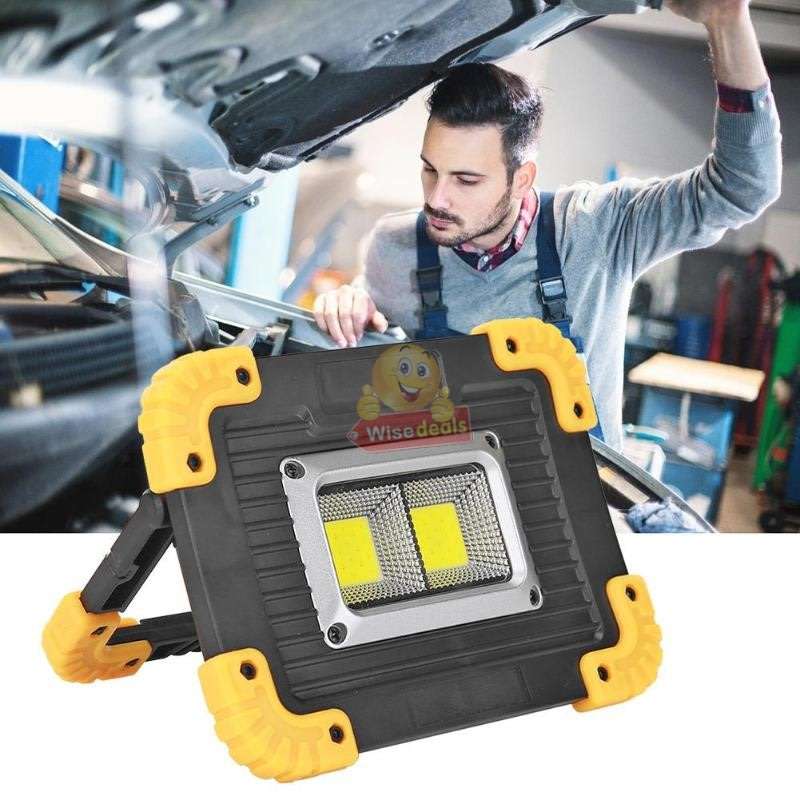 Portable Super Bright COB Working Lamp, use as Power bank to charge phones, Support USB etc