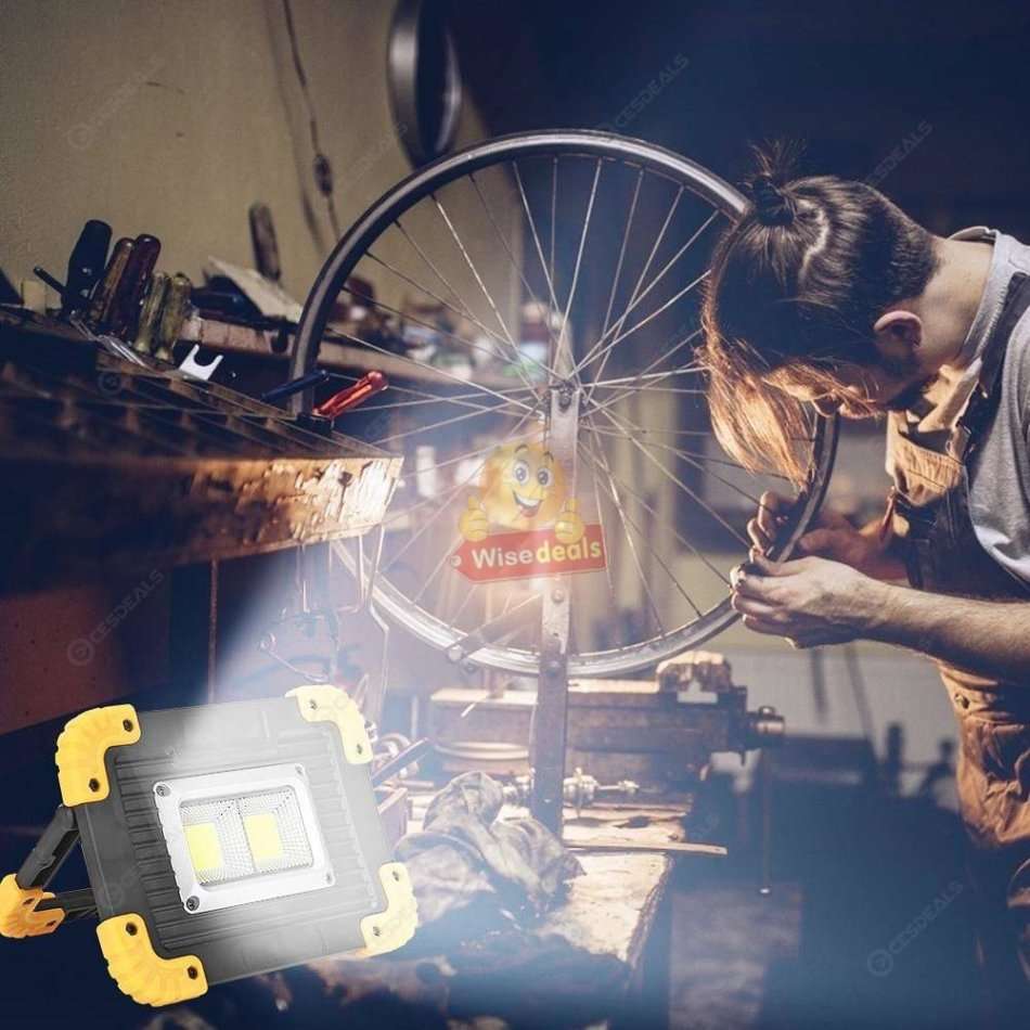 Portable Super Bright COB Working Lamp, use as Power bank to charge phones, Support USB etc