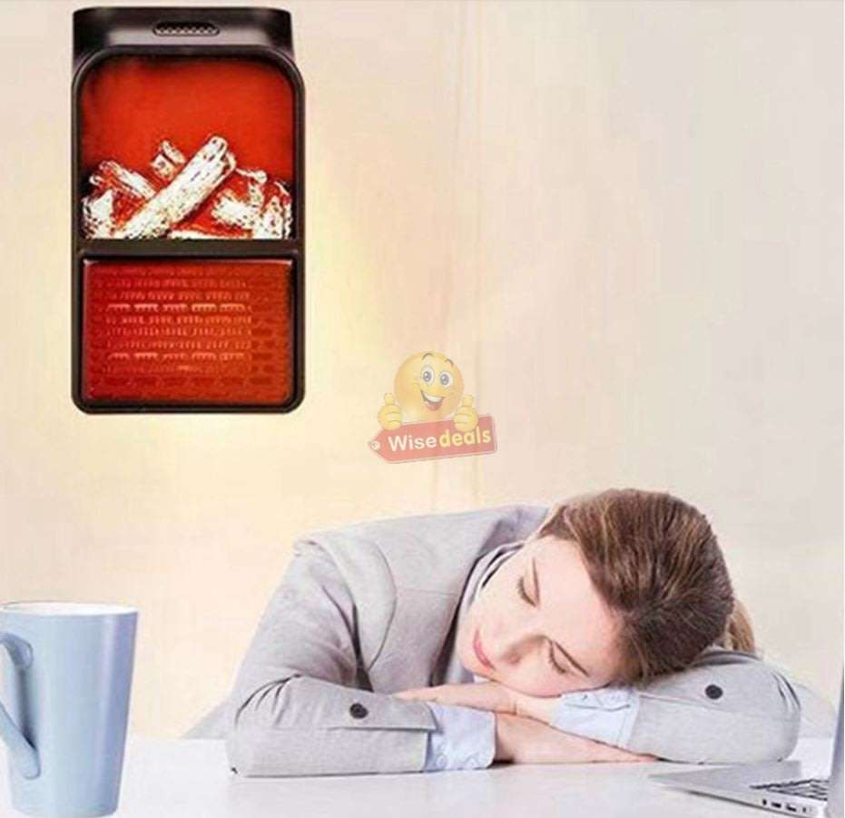 Remote Control Flame Heater, 1000W, Rapid Heat Dissipation, Easy to operate