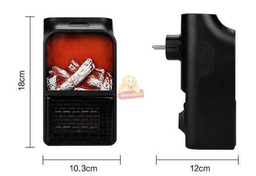 Remote Control Flame Heater, 1000W, Rapid Heat Dissipation, Easy to operate