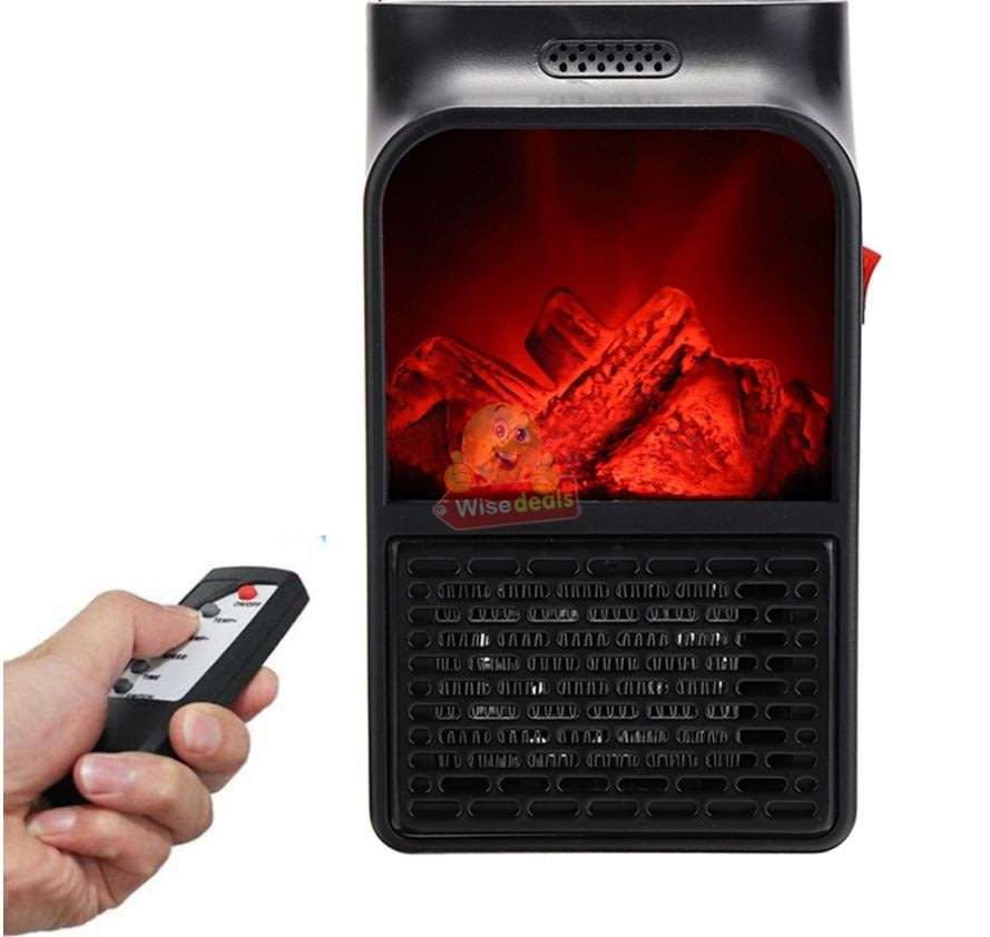 Remote Control Flame Heater, 1000W, Rapid Heat Dissipation, Easy to operate