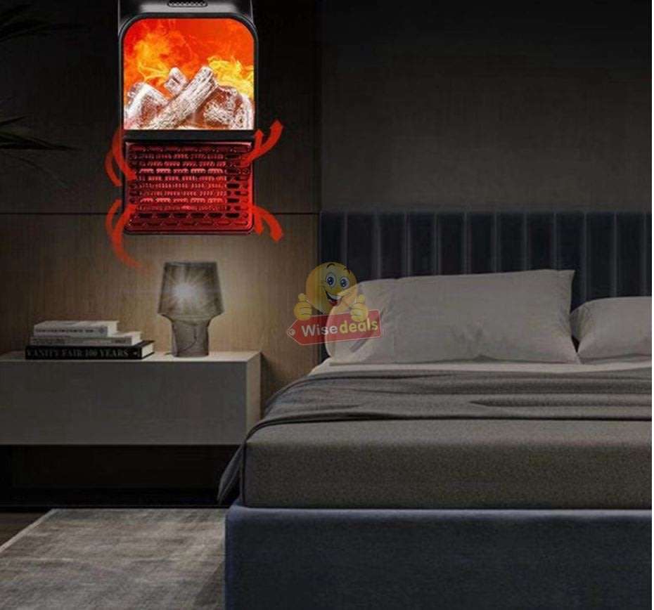 Remote Control Flame Heater, 1000W, Rapid Heat Dissipation, Easy to operate