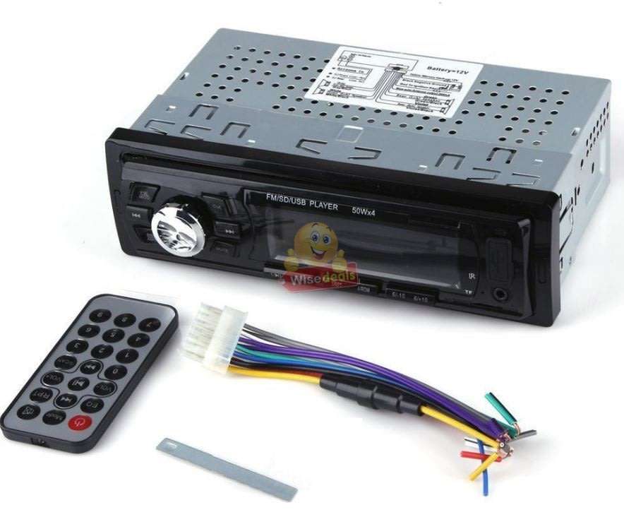 Remote Control Car Radio MP3 Player, Support FM Radio, AUX, USB, SD Card and more...