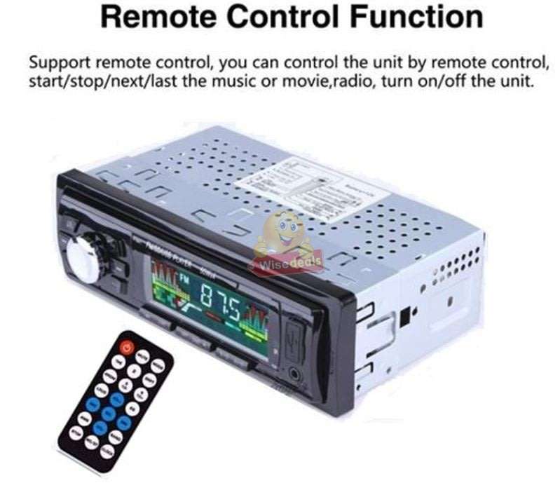 Remote Control Car Radio MP3 Player, Support FM Radio, AUX, USB, SD Card and more...