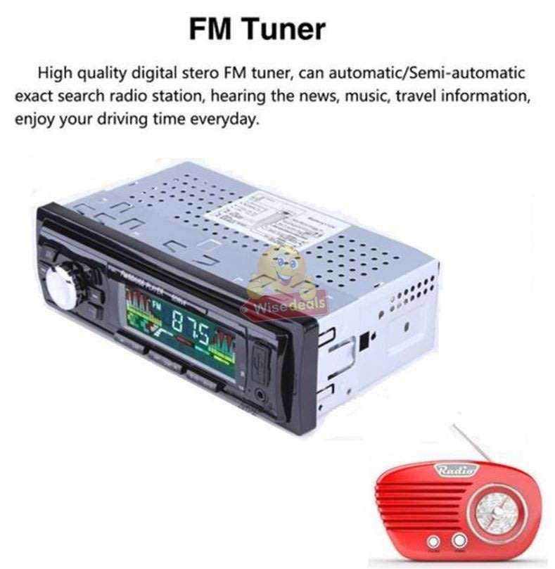 Remote Control Car Radio MP3 Player, Support FM Radio, AUX, USB, SD Card and more...