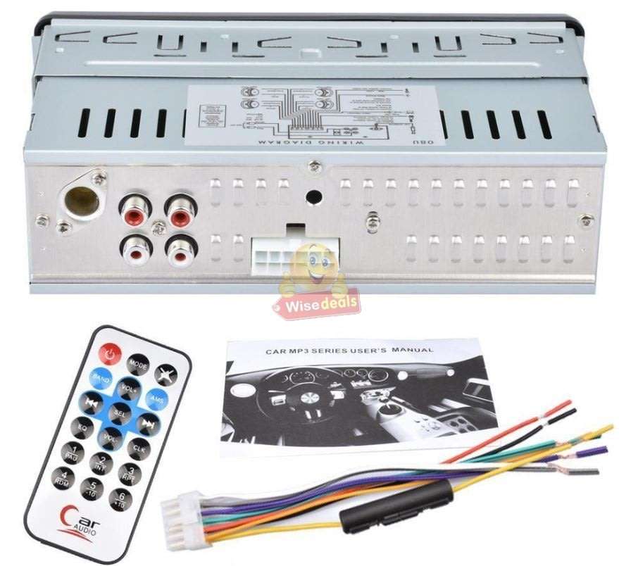 Remote Control Car Radio MP3 Player, Support FM Radio, AUX, USB, SD Card and more...