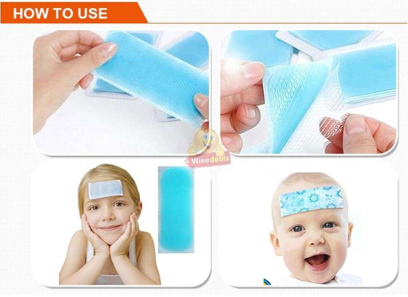 Cooling Patch  3 Pieces per pack, Quick Acting Solution against Fever, No refrigeration Needed