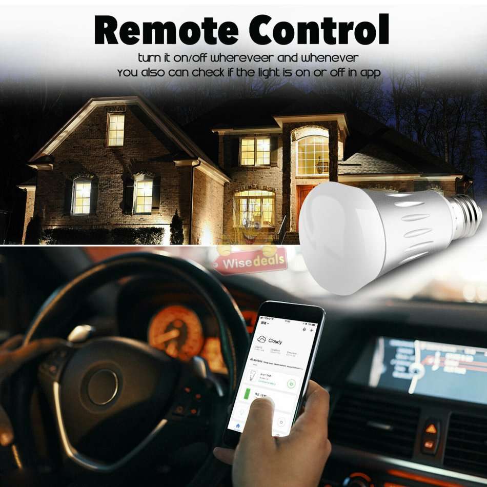 B1 Sonoff 6W Colour Changing E27 Bulb with WIFI, Change Colour, Brightness, Dimmable