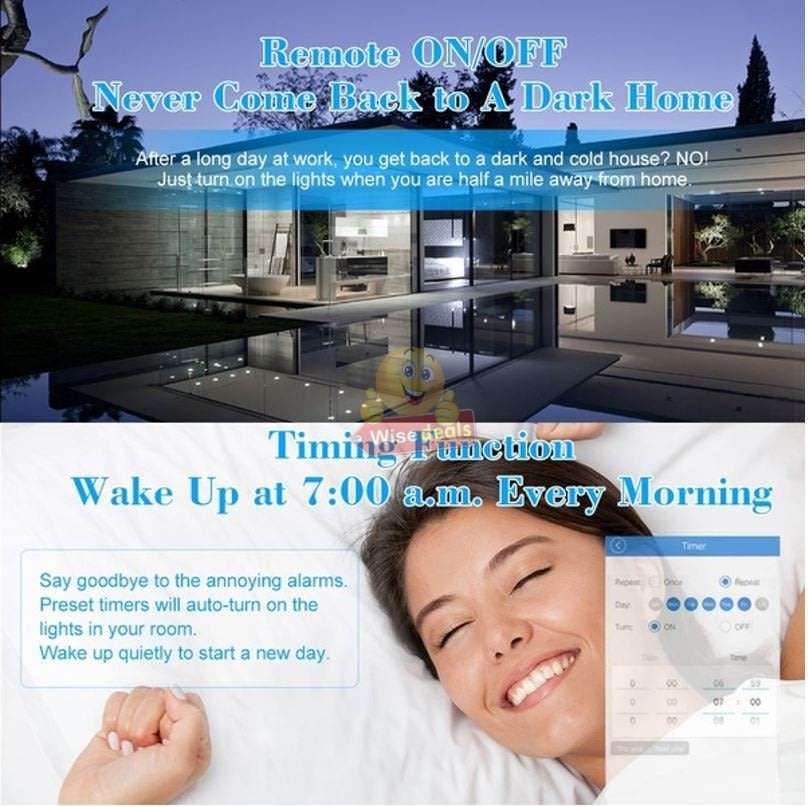 B1 Sonoff 6W Colour Changing E27 Bulb with WIFI, Change Colour, Brightness, Dimmable