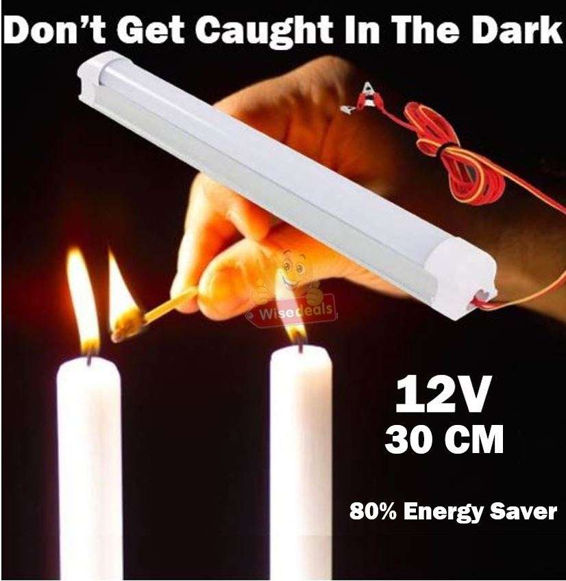 12V DC High Power LED Tube Light with Alligator Clamps