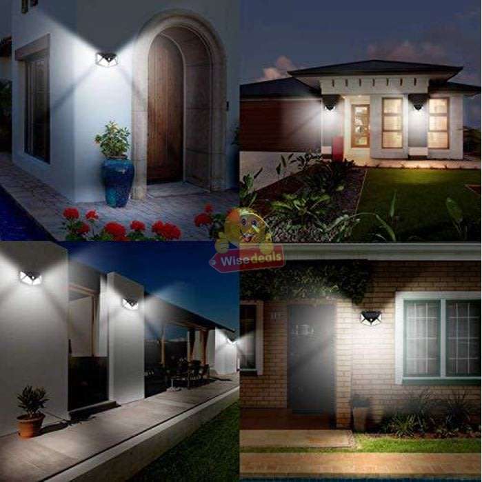 100 LED Super Bright Solar Wall Light, Motion Sensor with 3 Modes, Waterproof & Eco-friendly