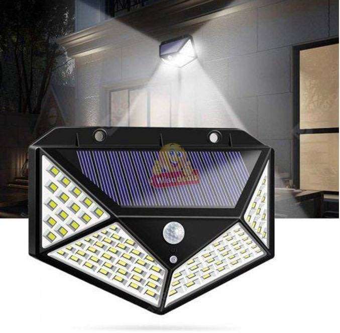 100 LED Super Bright Solar Wall Light, Motion Sensor with 3 Modes, Waterproof & Eco-friendly