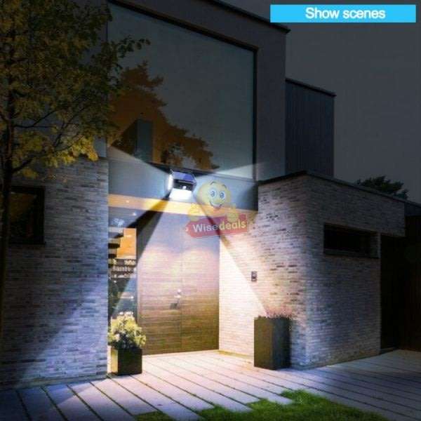 100 LED Super Bright Solar Wall Light, Motion Sensor with 3 Modes, Waterproof & Eco-friendly