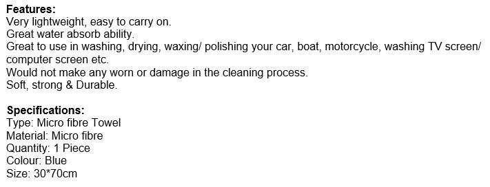 Ultra Soft Cleaning Micro-Fibre Plush Towel, Soft, Strong & Durable