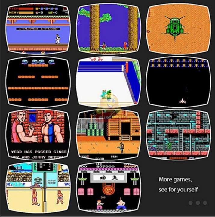 Game Console with 2 Controllers and 600 Built-in Games, Hours of Fun for the Whole Family