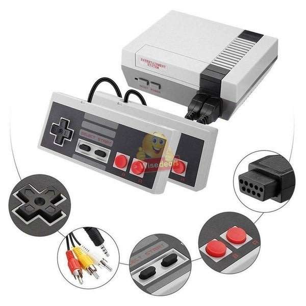 Game Console with 2 Controllers and 600 Built-in Games, Hours of Fun for the Whole Family