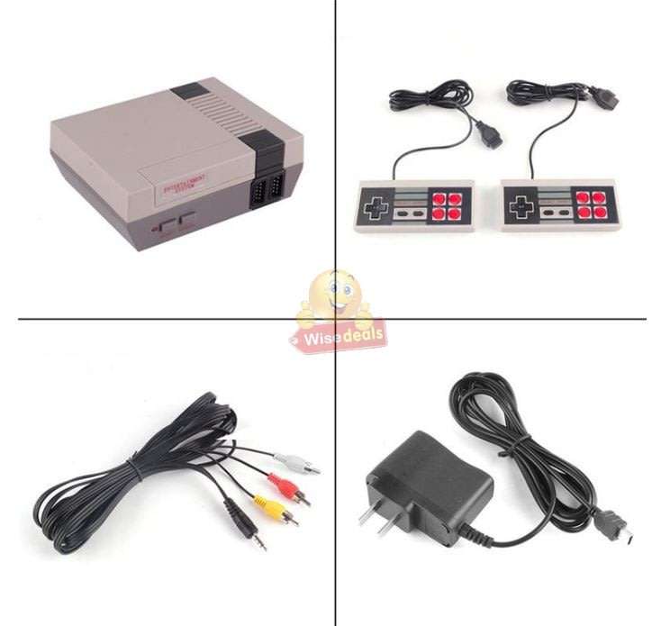 Game Console with 2 Controllers and 600 Built-in Games, Hours of Fun for the Whole Family