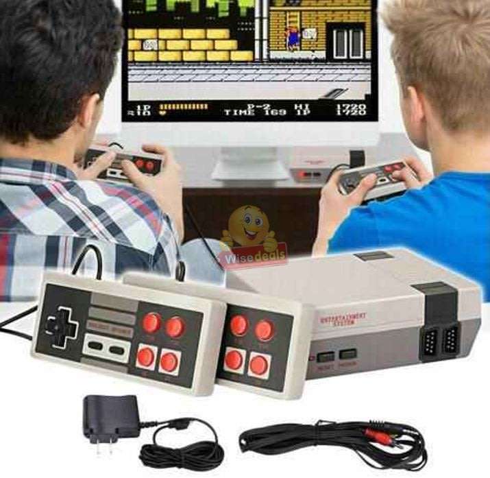 Game Console with 2 Controllers and 600 Built-in Games, Hours of Fun for the Whole Family