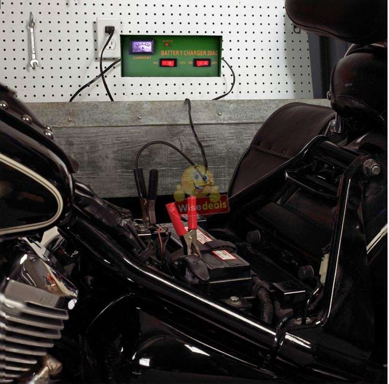 6V & 12V Battery Charger 20A with Current Display