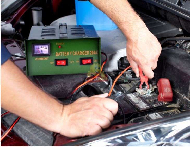 6V & 12V Battery Charger 20A with Current Display