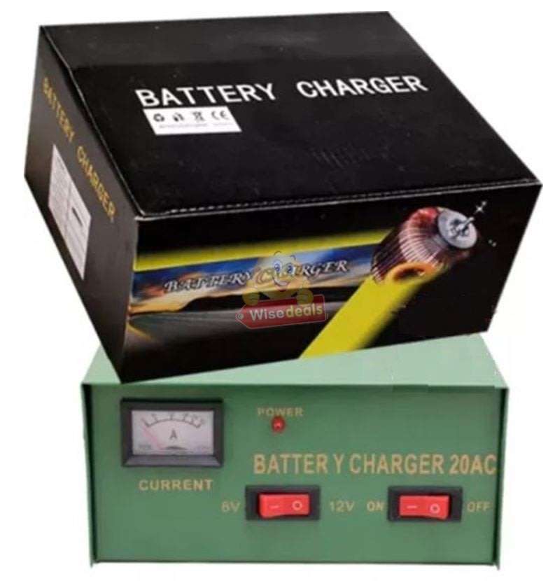 6V & 12V Battery Charger 20A with Current Display