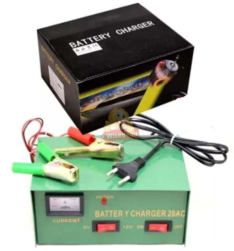 6V & 12V Battery Charger 20A with Current Display