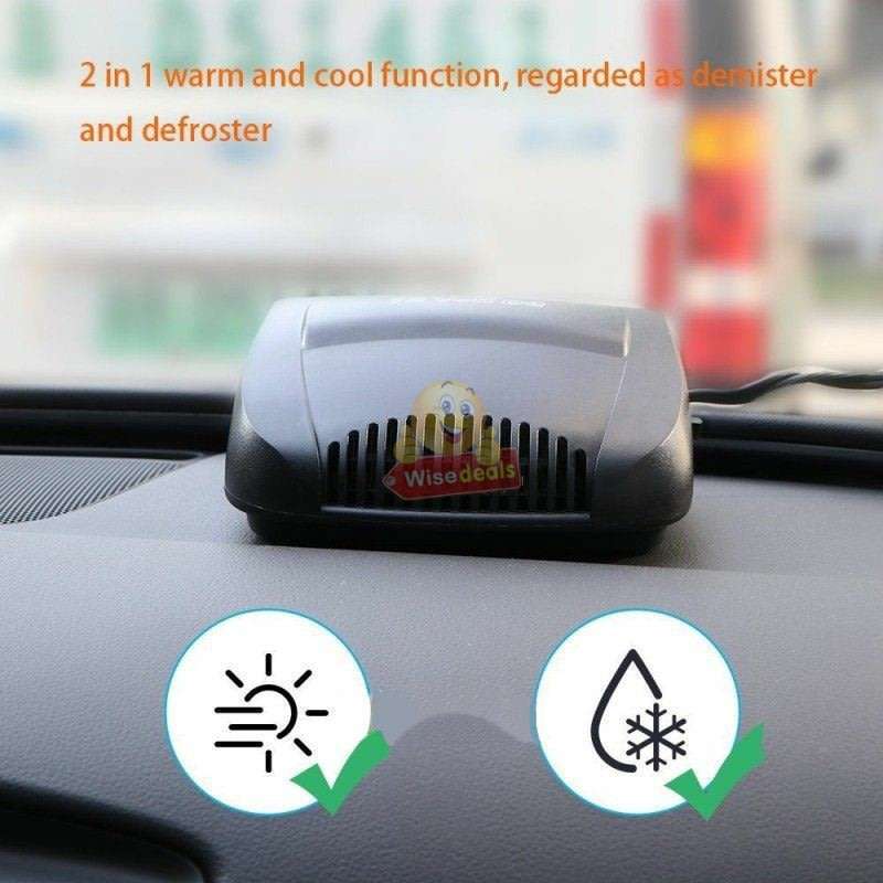 2-IN-1 12V 150W Car Heating & Cooling Fan & Defogger