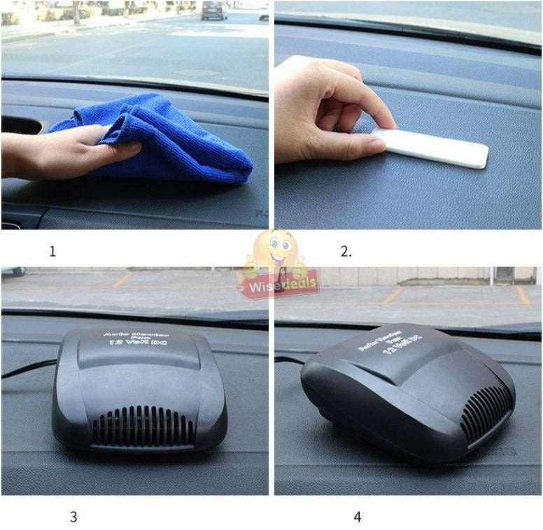 2-IN-1 12V 150W Car Heating & Cooling Fan & Defogger