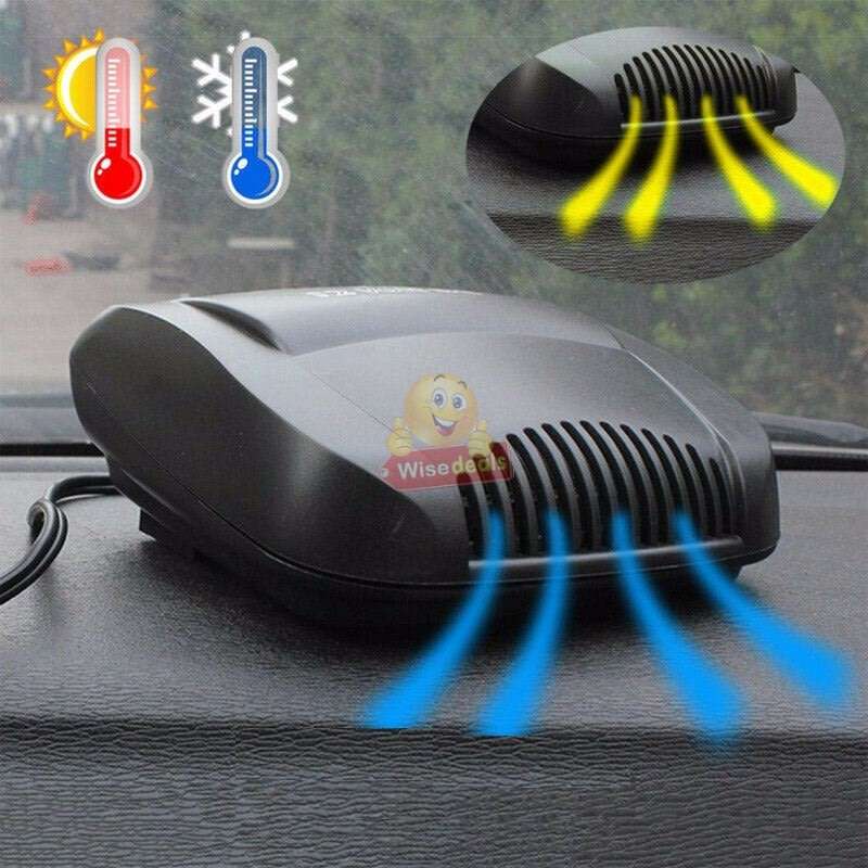 2-IN-1 12V 150W Car Heating & Cooling Fan & Defogger