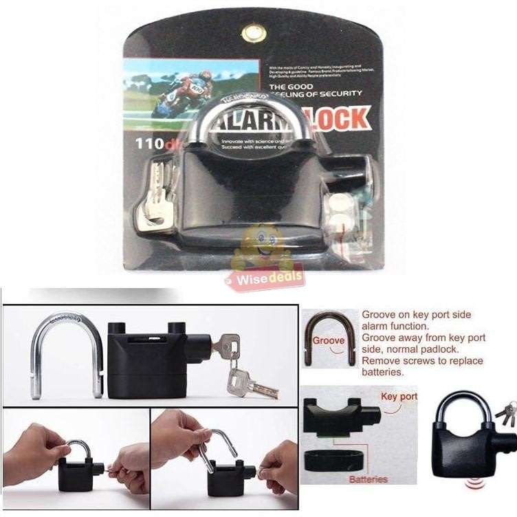 Alarm Lock with Batteries and 3 Keys