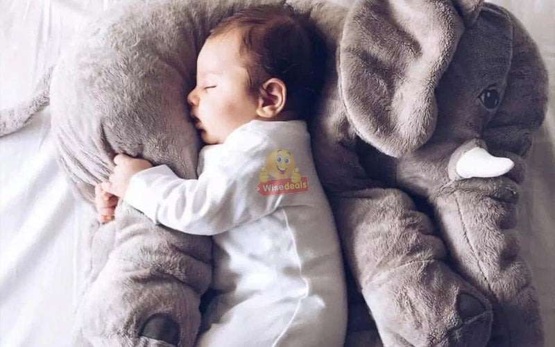 Large Super Soft Baby Elephant Pillow