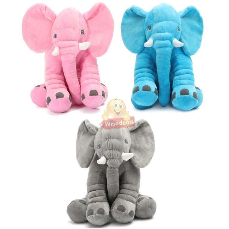 Large Super Soft Baby Elephant Pillow
