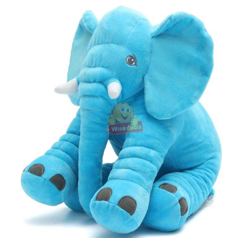 Large Super Soft Baby Elephant Pillow