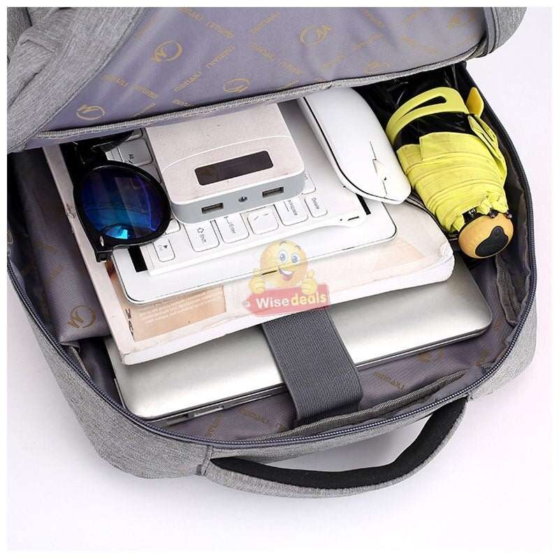 Stylish Backpack with lots of space and pockets, build-in USB Port with Cable