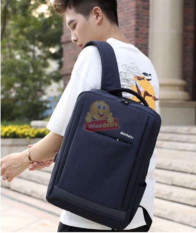 Stylish Backpack with lots of space and pockets, build-in USB Port with Cable