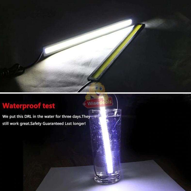 Universal 2 Piece, 17cm COB DRL LED Driving Daytime Running Lights