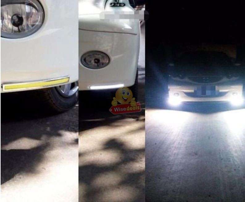 Universal 2 Piece, 17cm COB DRL LED Driving Daytime Running Lights