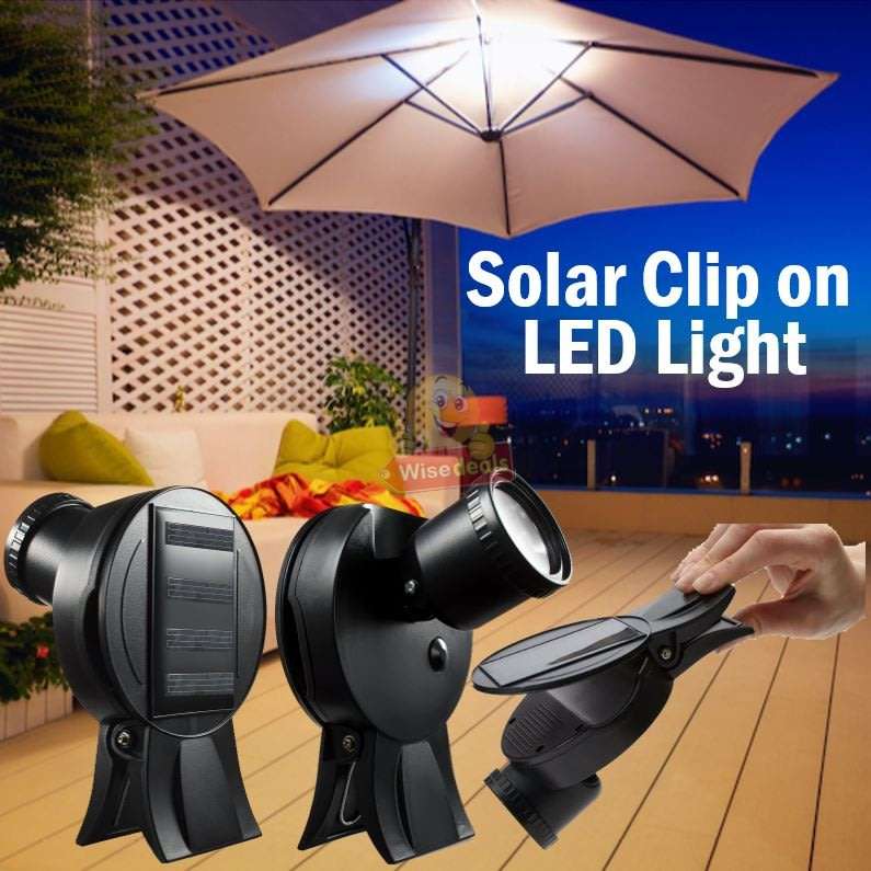 Ultra-portable, Maintenance-free and Energy-Efficient SOLAR LED Clip on Light
