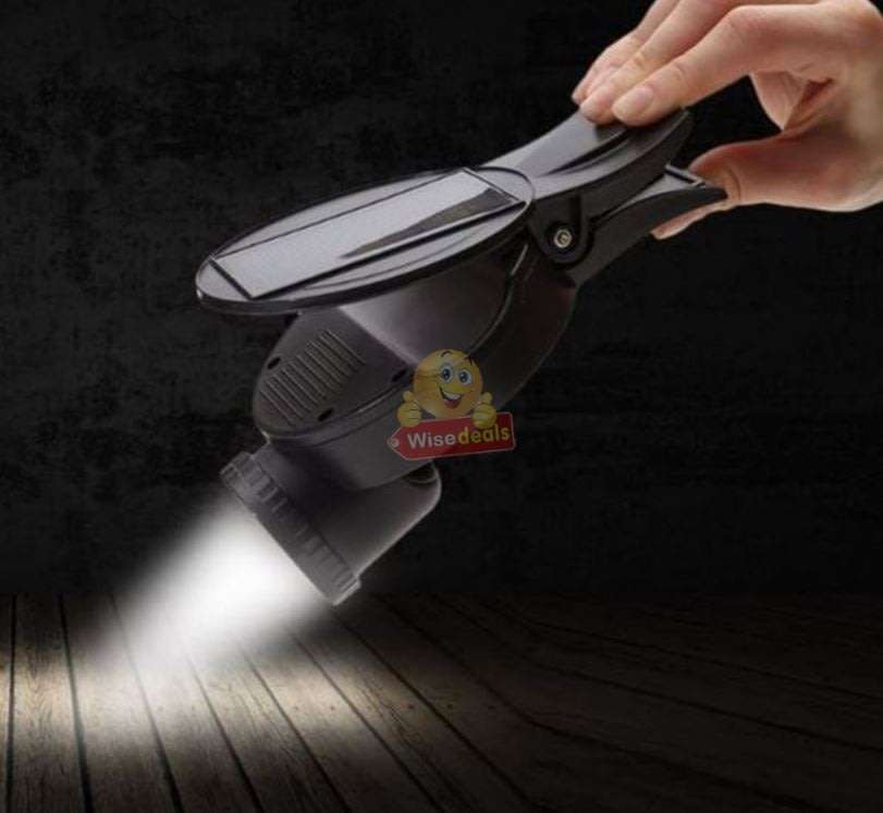 Ultra-portable, Maintenance-free and Energy-Efficient SOLAR LED Clip on Light