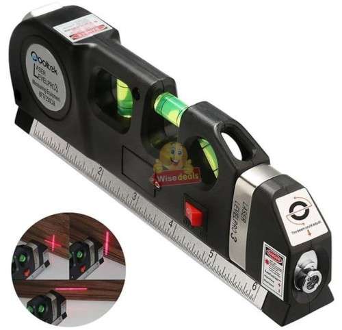 Laser Level Pro 3 Multi-Purpose Measuring Tool With 2.5m Tape