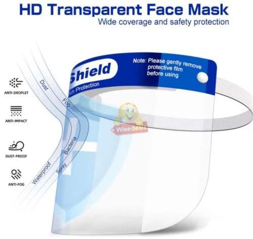 Protective Face Shield, Premium Comfort, Ultra Clear, Long-lasting and Reusable