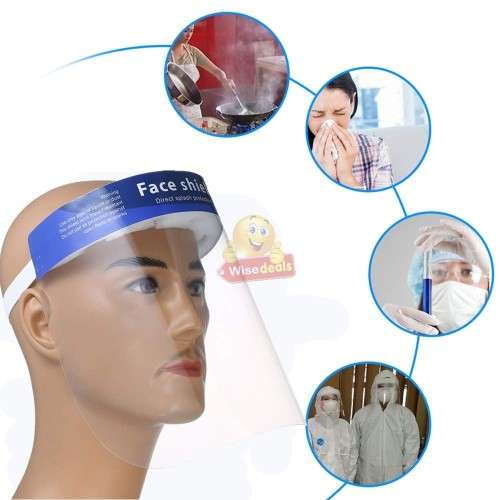 Protective Face Shield, Premium Comfort, Ultra Clear, Long-lasting and Reusable