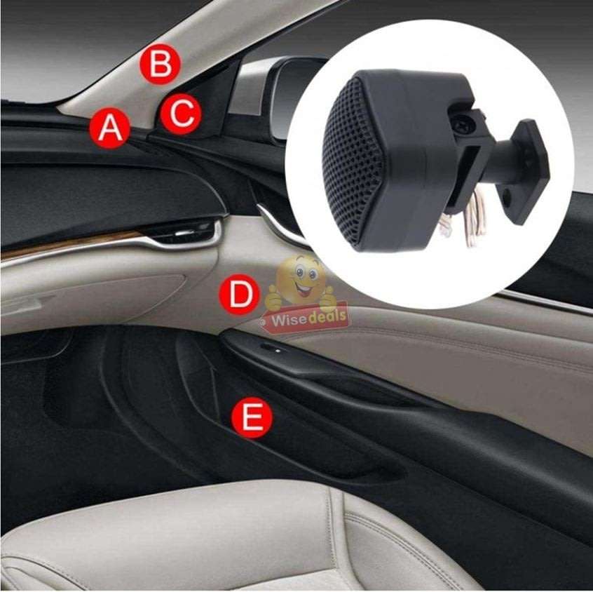 12V 500W 2 Pack Car Audio Tweeter Speakers, More Sound, Less Energy