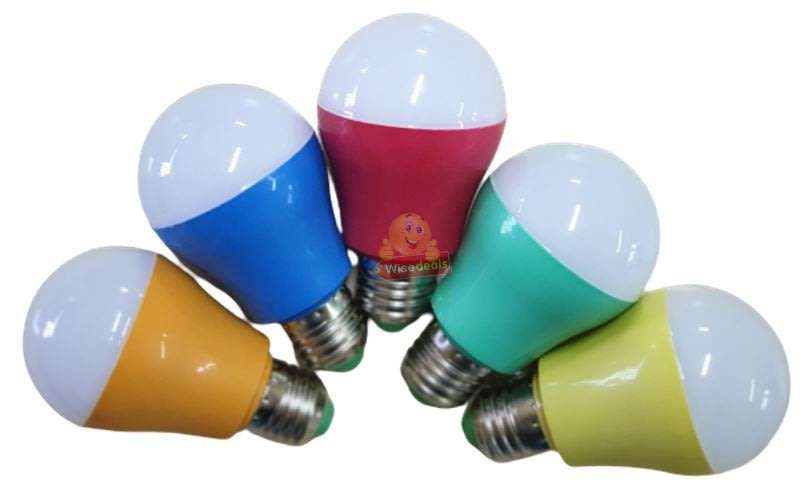 DC 12V E27 High Power 5W LED Light Bulb with Adapter, Wire & Battery Clamps