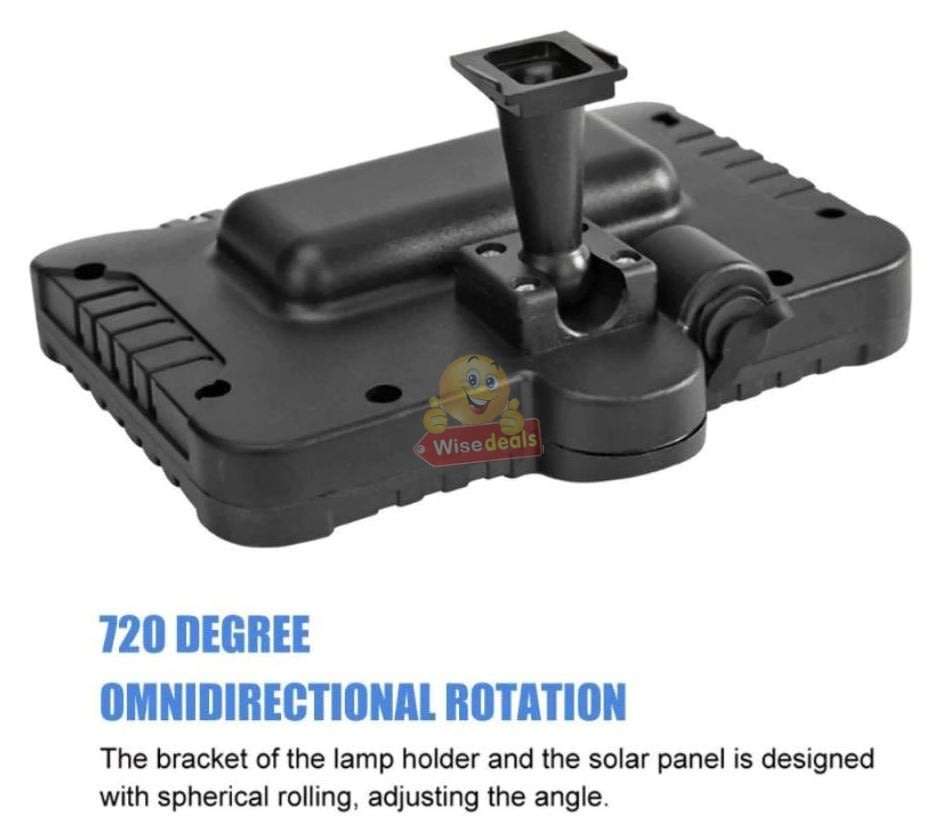 120 LED COB Super Bright Solar Flood Light with Solar Panel, 5m Link Data Line & Screws