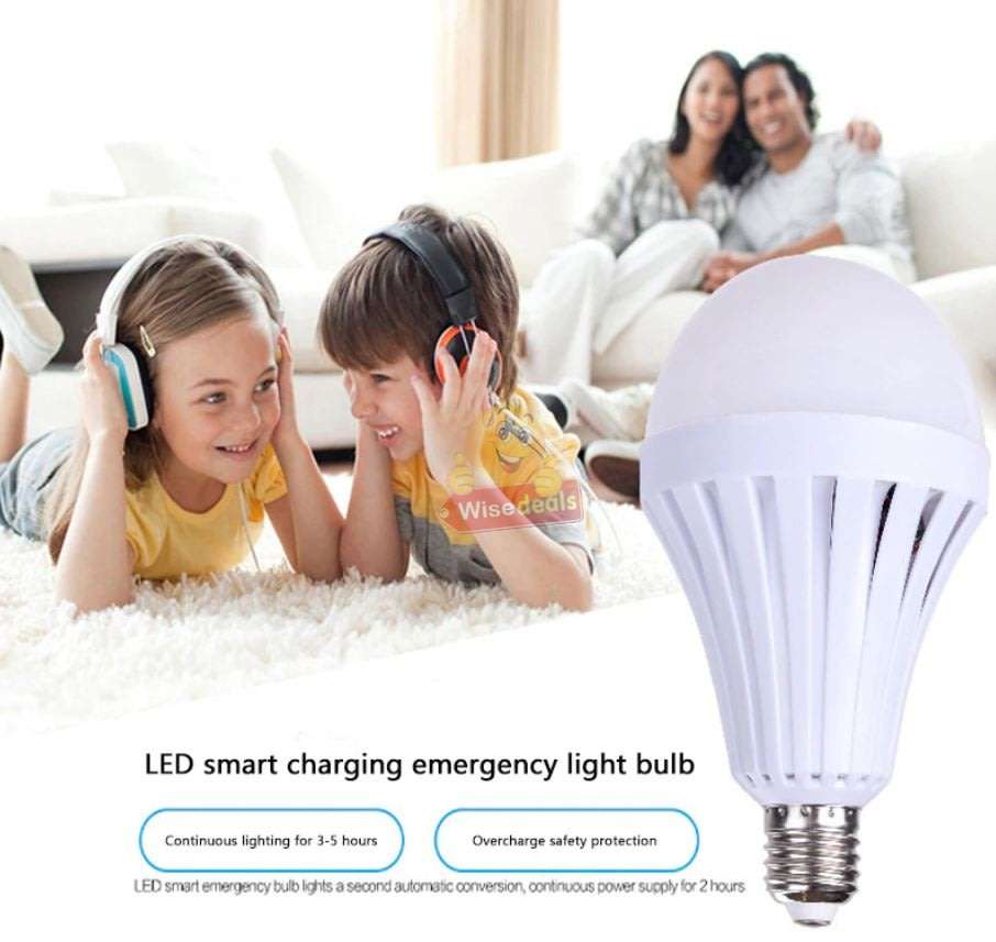 NEW Smart LED Bulb Light, Works on Power cuts, In Water, In your Hand, Regular AC, Emergency DC