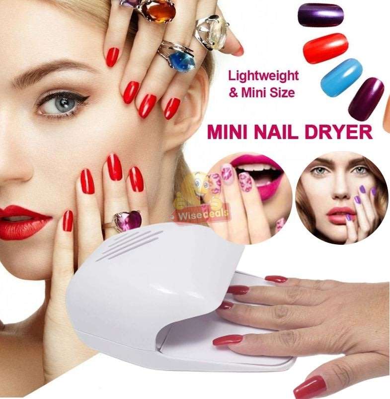 Lightweight and Portable Mini Nail Dryer, Suitable for Professional Nail Salon or Home use