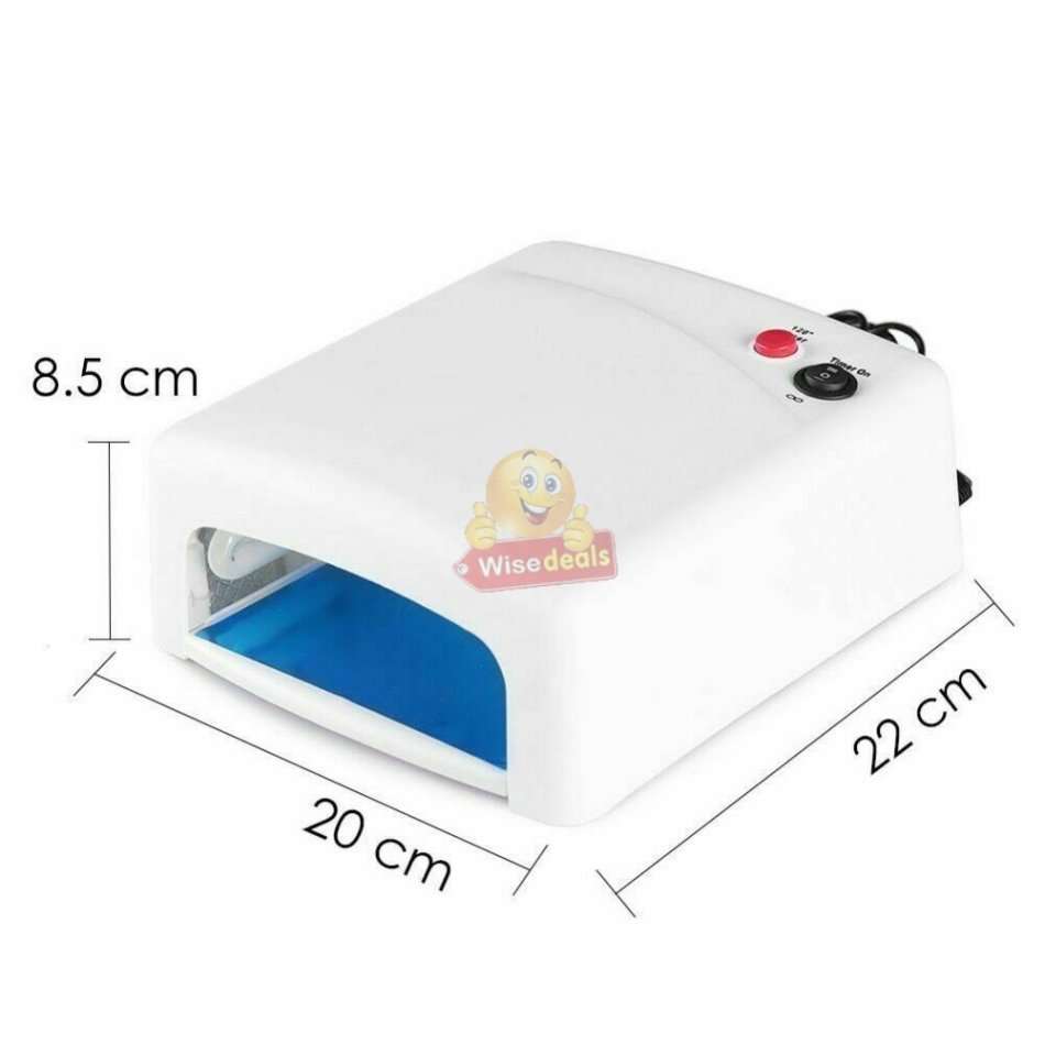 36W UV Lamp for all Gel and Acrylic Types, for Professional Salon or Personal use