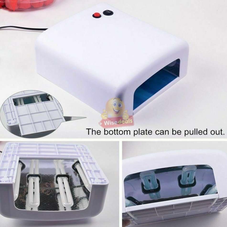 36W UV Lamp for all Gel and Acrylic Types, for Professional Salon or Personal use